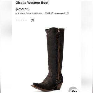 Ariat Giselle Western Boot - Black and Brown